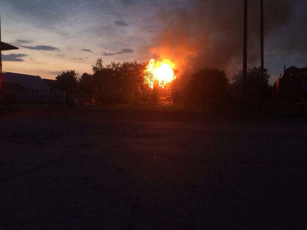Пожар по пути в Улово