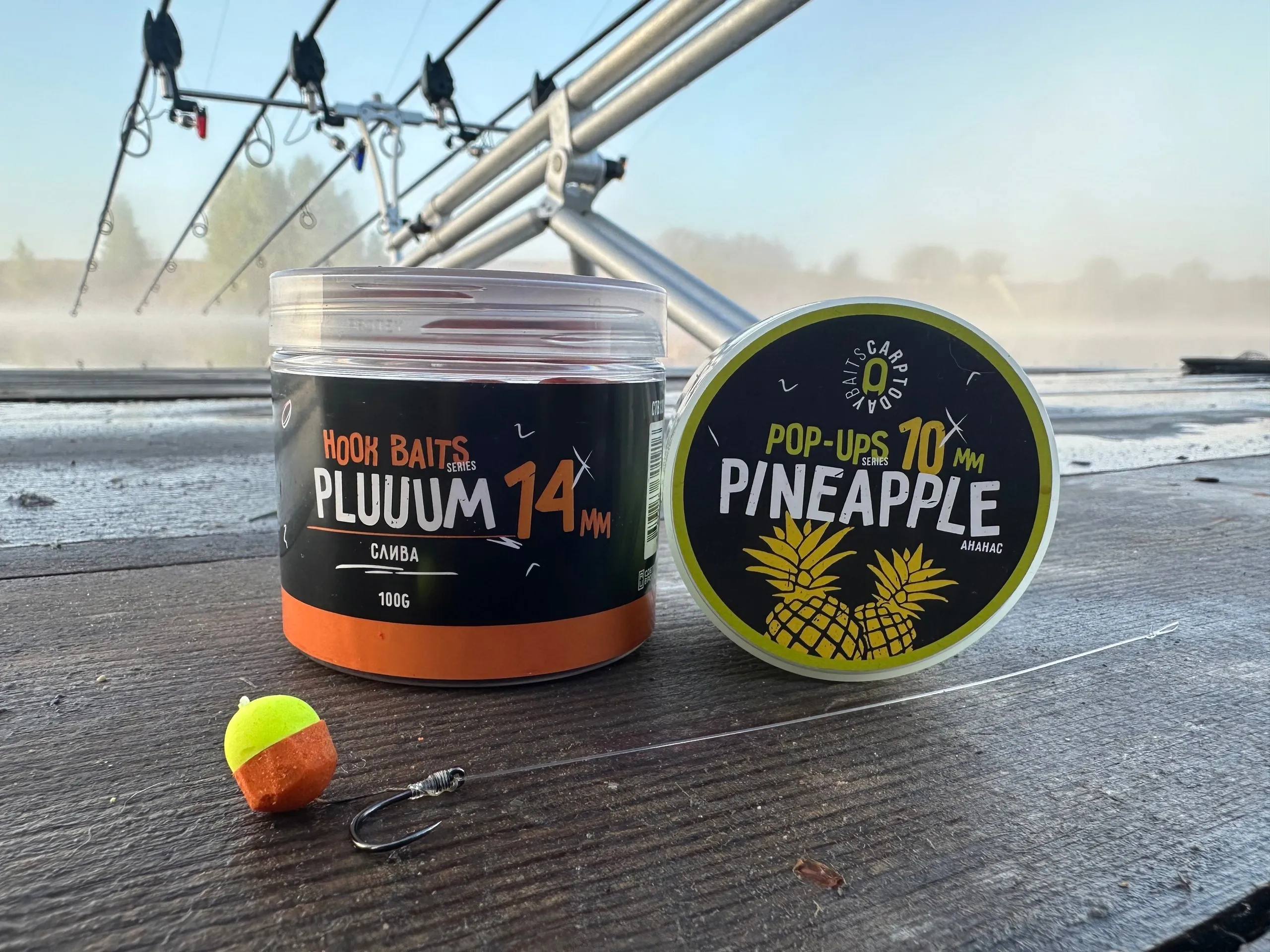 Бойлы и поп-апы для ловли карпа: Pluum 14mm и Pineapple 10mm на соревнованиях по карпфишингу