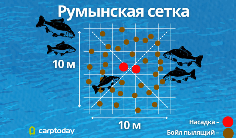 Тактика прикармливания “Румынская сетка” в карпфишинге: как правильно кормить