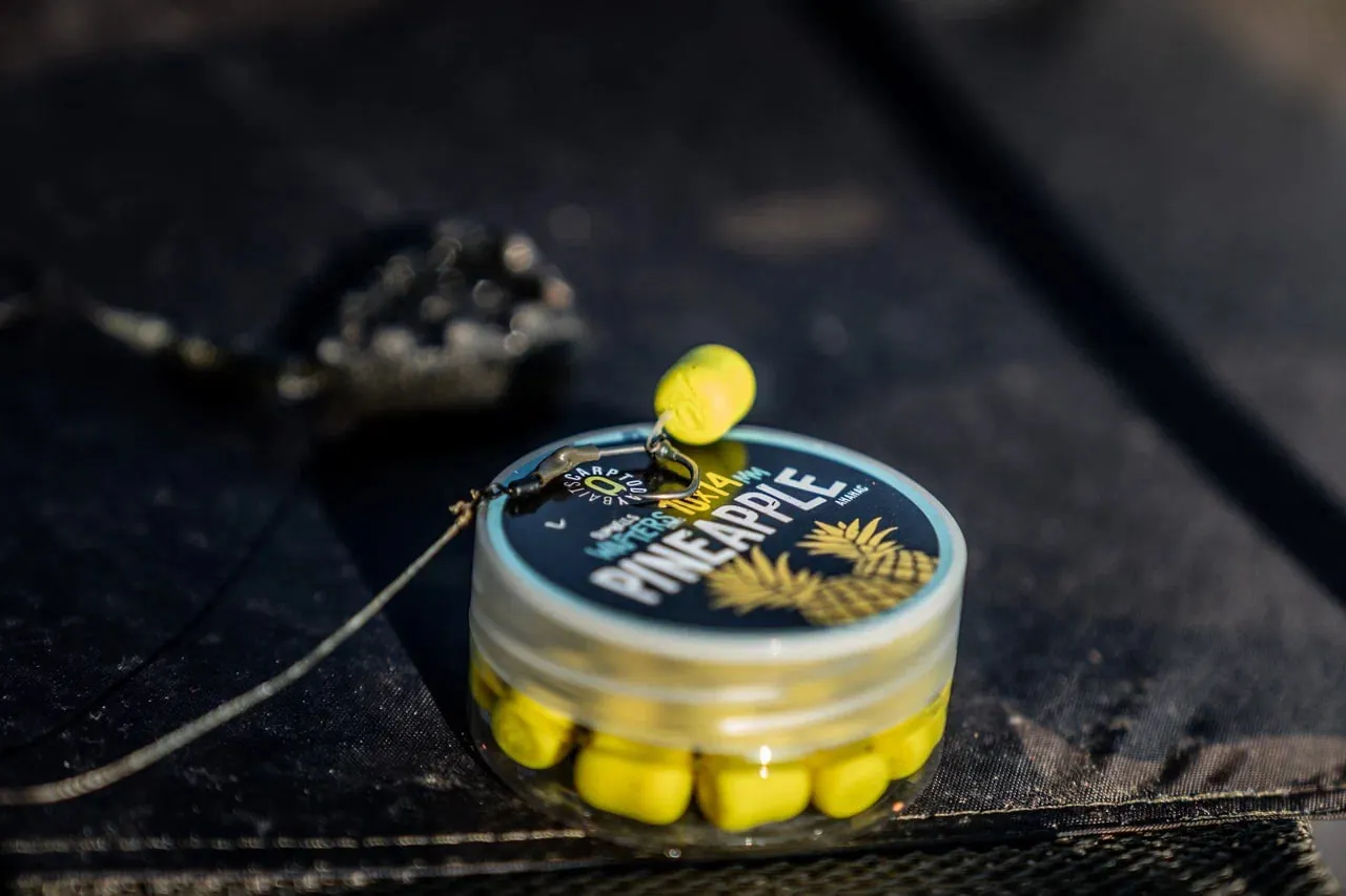 Плавающие бойлы Carptoday Pineapple на оснастке для ловли карпа в холодной воде